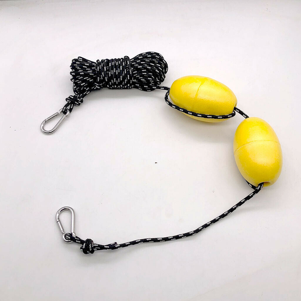 Durable Kayak Tow Rope Floating Throw Anchor Line Drifting Dual Floats