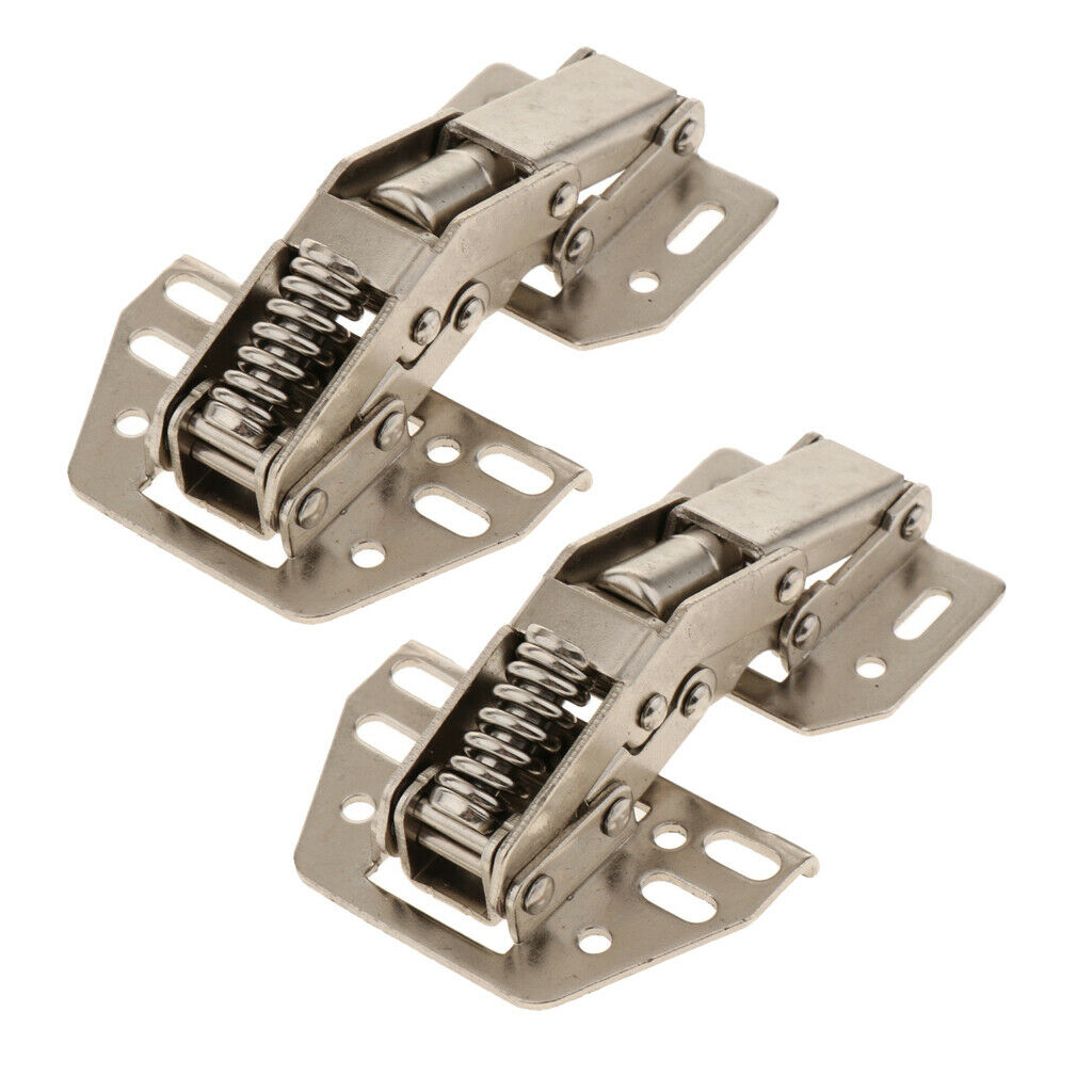 2Pcs RV Motorhome Marine Cabinet Door Hinges Bridge Shaped Full Overlay
