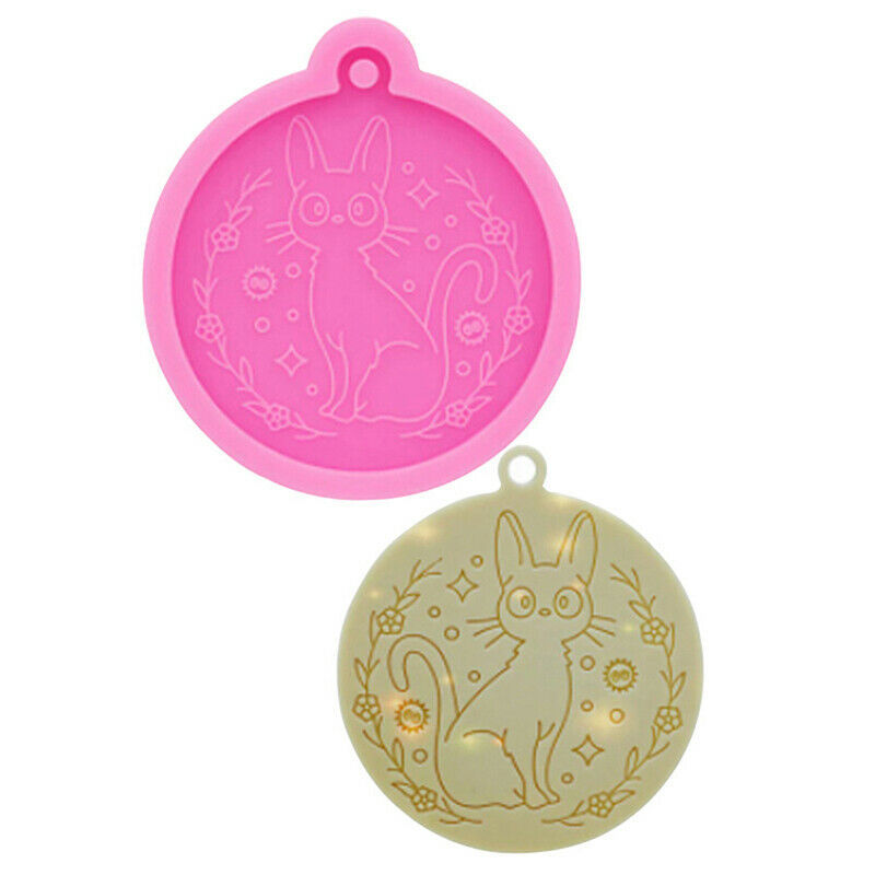 Cat Keychain Mold Pet DIY Craft Keychain Jewelry Pendant Silicone Mold
