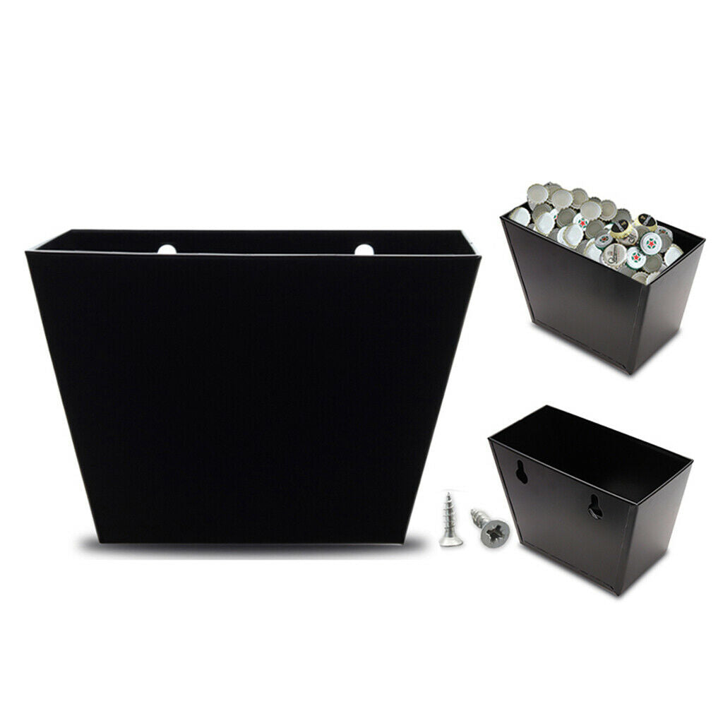 Beer Bottle   Catcher Stainless Steel Storage Box Bucket & Screws Black