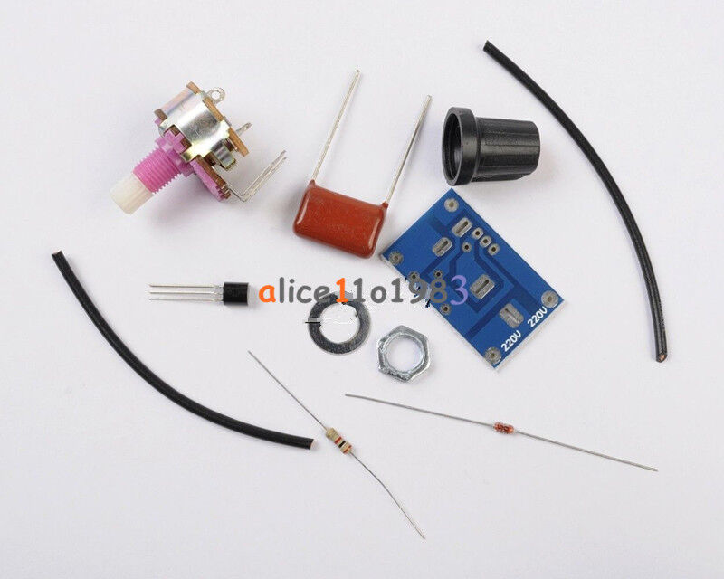 100W Dimmer Module with Switch Speed Regulation Module DIY Kit Components