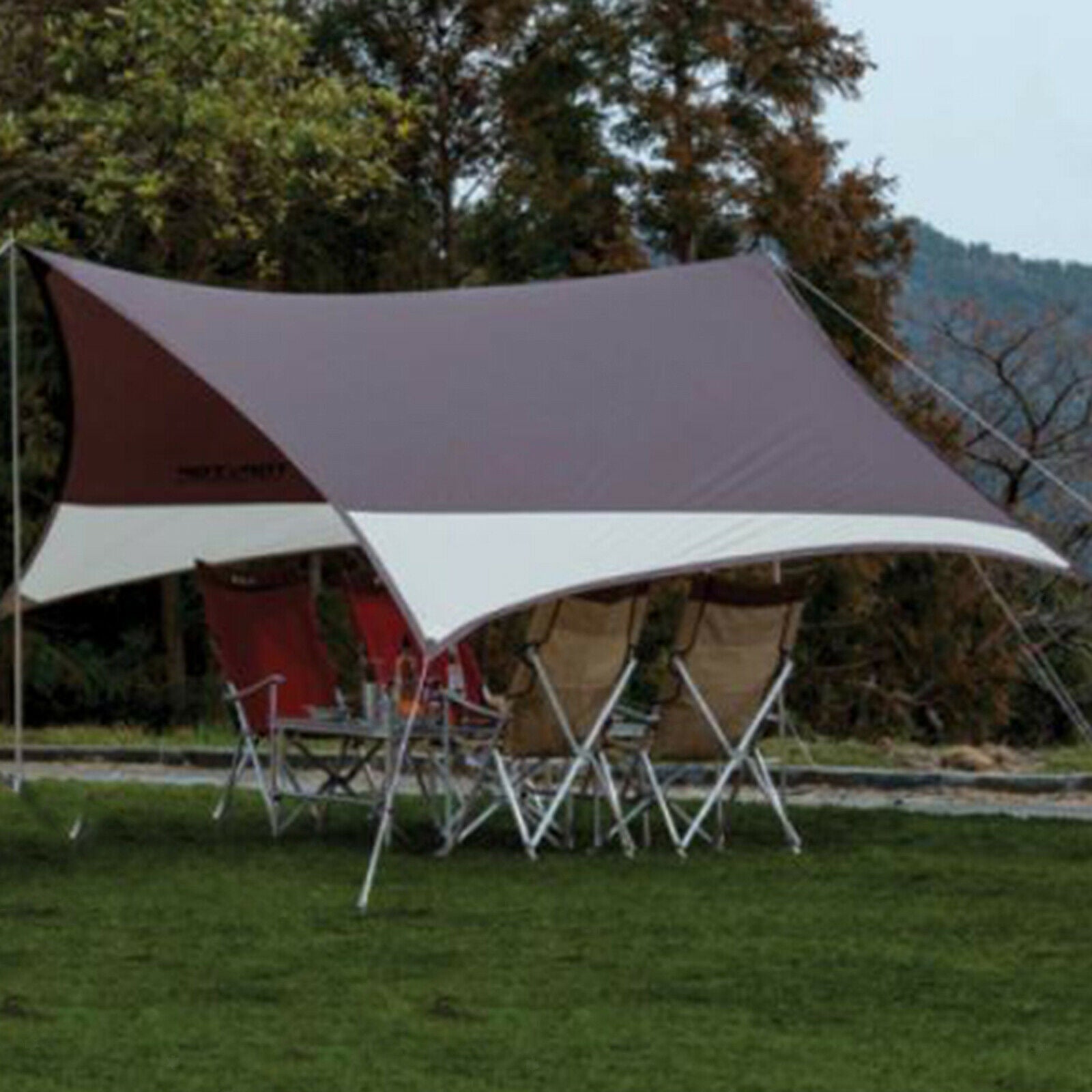 2X Solid Canopy Pole Holder Awning Rod Support Stand Outdoor Windproof Support
