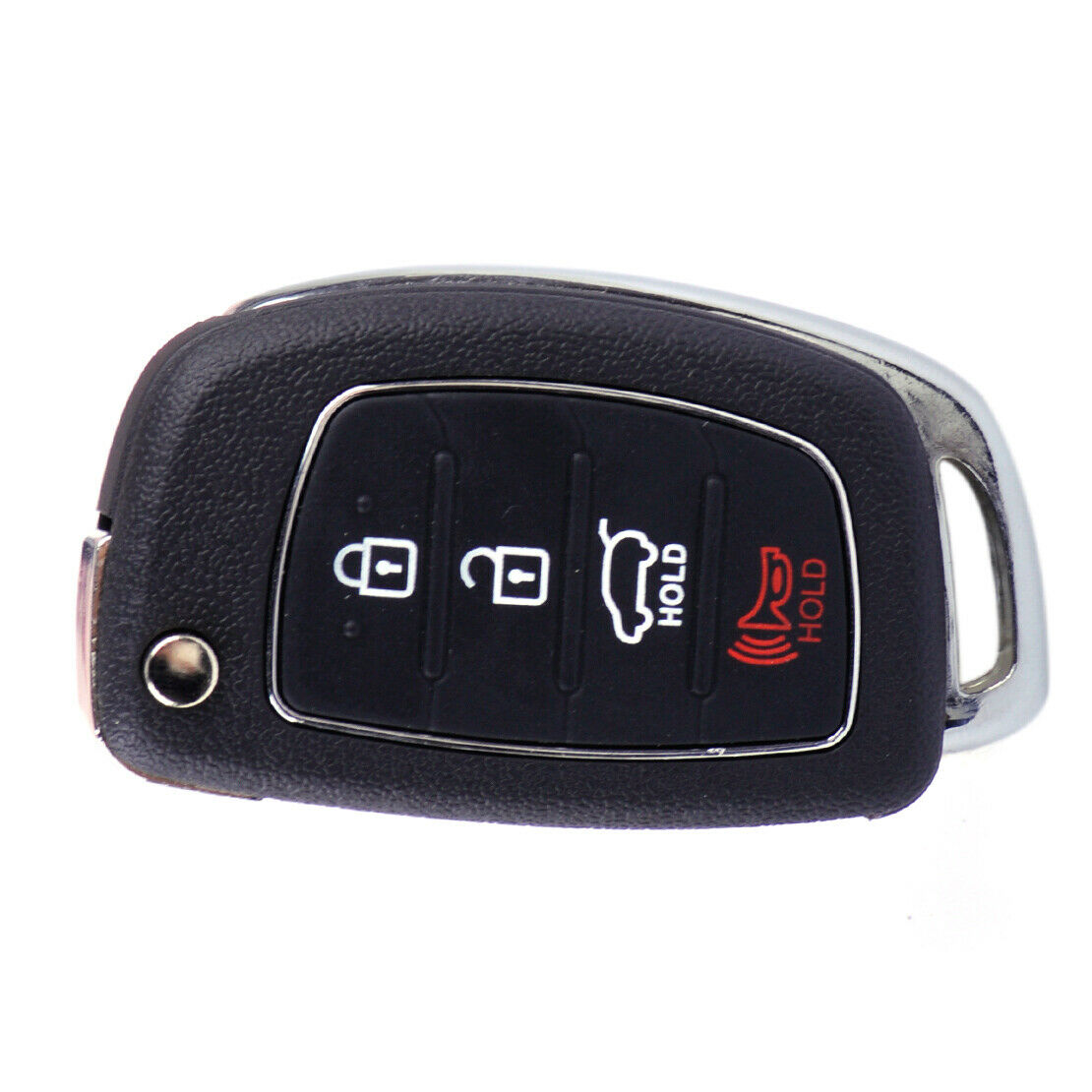 4 Button Flip Remote Key Fob Case Shell Fit for Hyundai Santa ix45 ix35 An