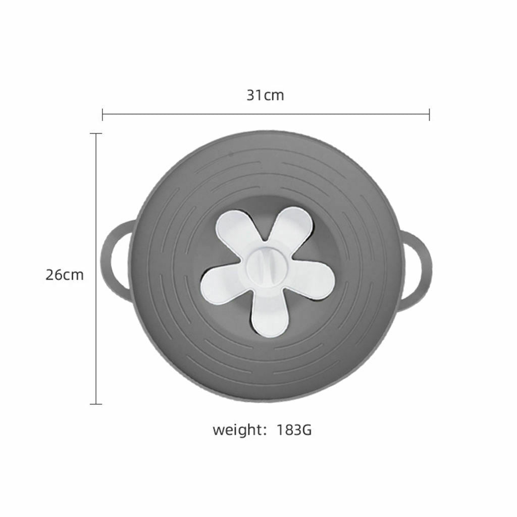 Spill Stopper Lid 10.2 inch Splatter Lid for Food Bakeware Steam Pot Pans