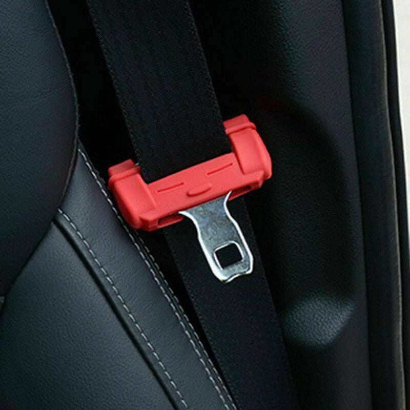 Universal Silicone Car Auto Seat Belt Buckle Covers Clip Anti-Scratch Cover Hot
