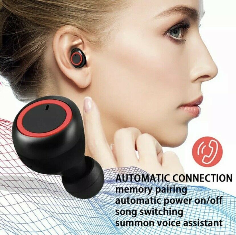Bluetooth 5.0 Wireless Earbuds Headphone Headset Noise Cancelling TWS Waterproof