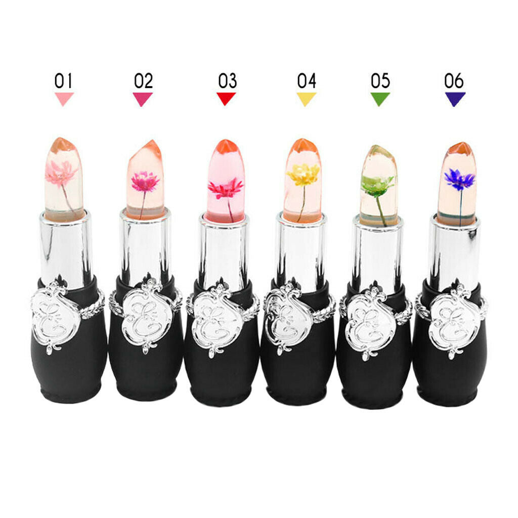 Jelly Flower Lipstick Lasting Temperature Changing Lip Balm Purple Green