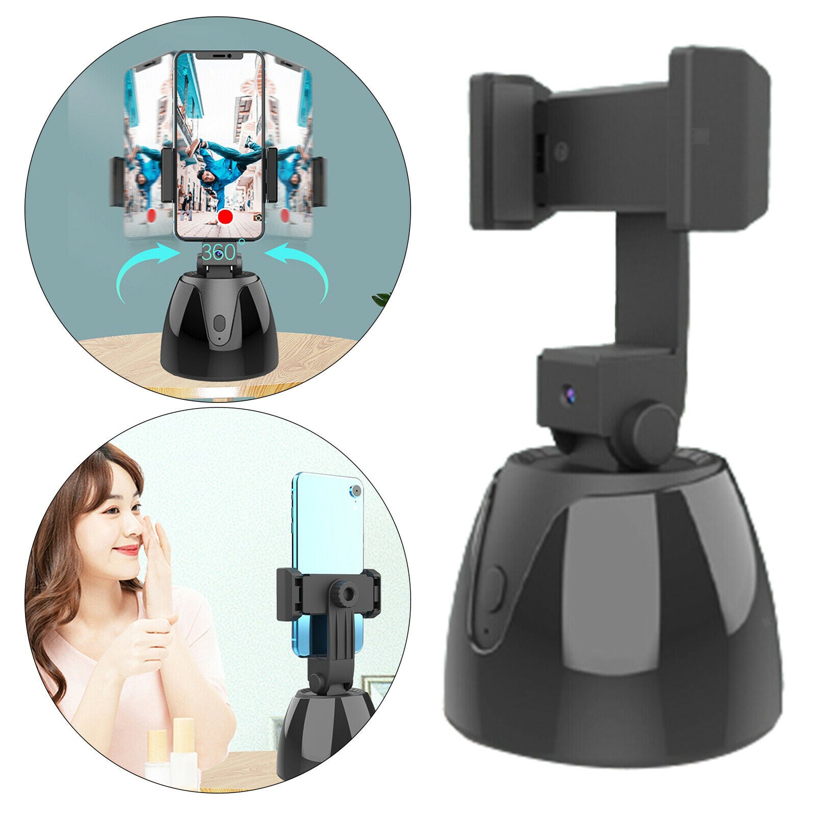 Auto Face Tracking Holder Tripod Stabilizer Live Streaming Video Recording
