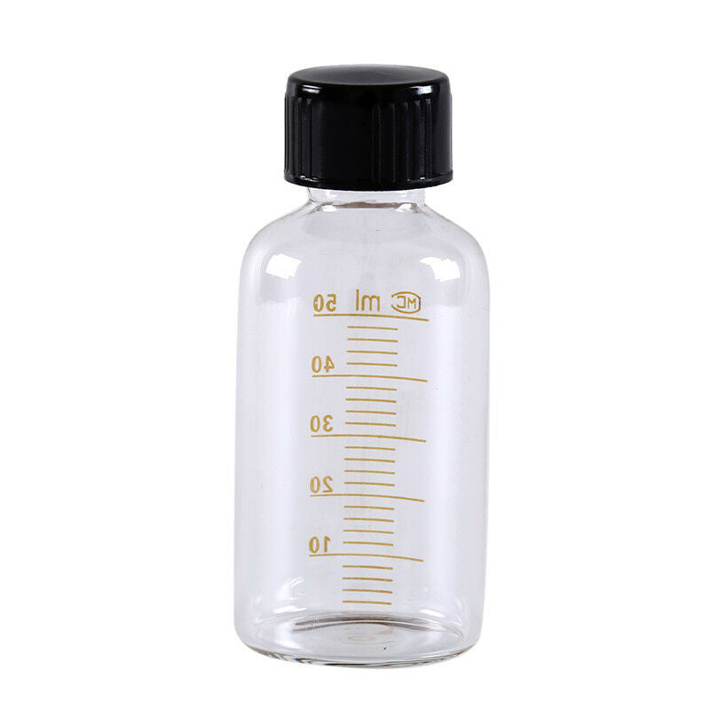 50ml Clear Glass Seal Bottle Reagent Sample Vials Lab SuppliDD