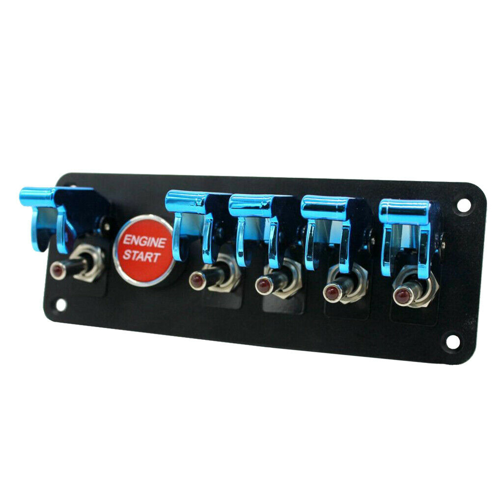 6- Car Switch SPST Rocker Switch Blue on / Off Switch Change Switch Toggle