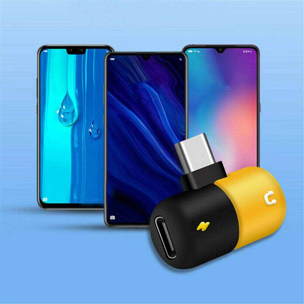 2 in 1 Type-C to 3.5mm and Charger Headphone AUX Audio Jack USB-C Cable Adapter