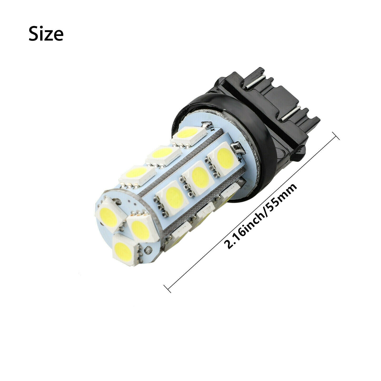 10 PCS 3157 3156 18SMD Reverse Brake/Stop/Turn Tail Back Up LED Light Bulb White