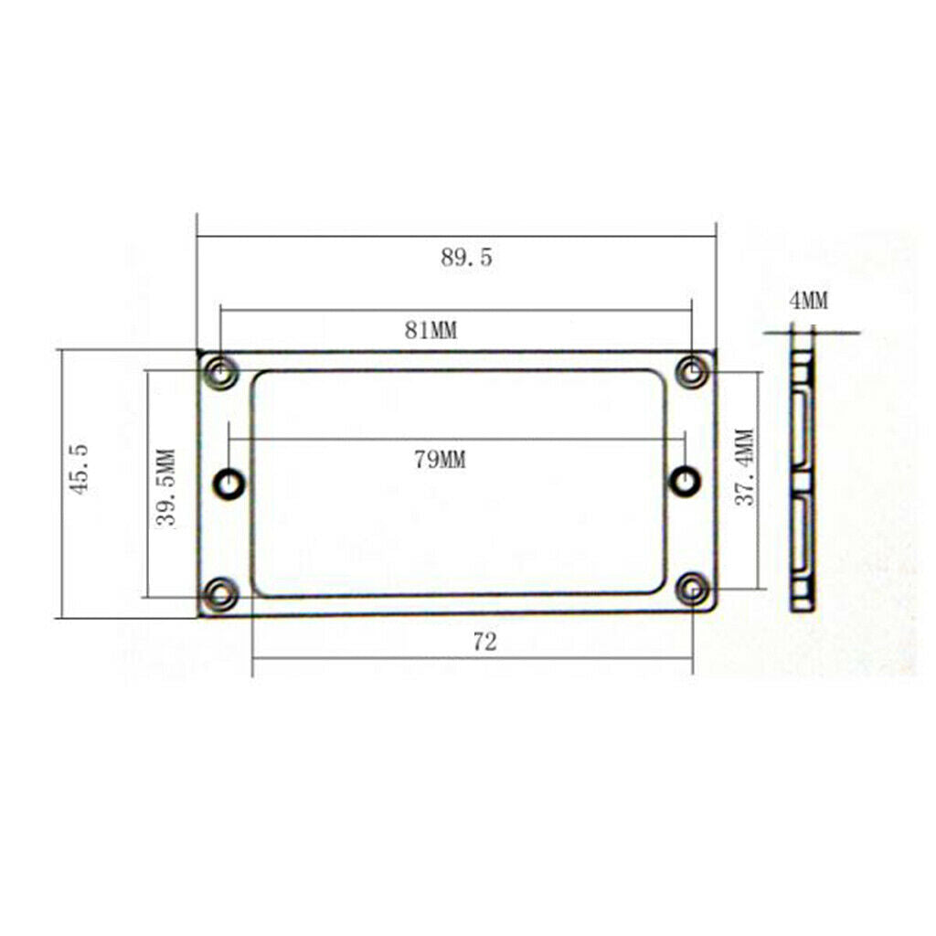 Set / 2pcs   4x4mm   Metal   Electric   Guitar      Ring   Mounting   Inside
