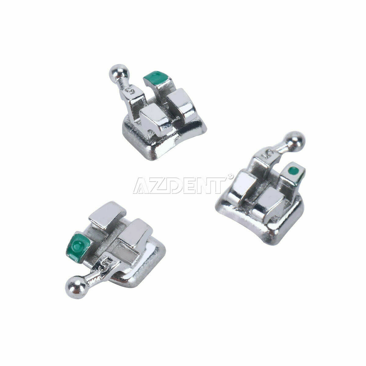 Dental Orthodontic MIM Monoblock Metal Brackets Mini Roth.022 3-4-5 Hooks AZDENT