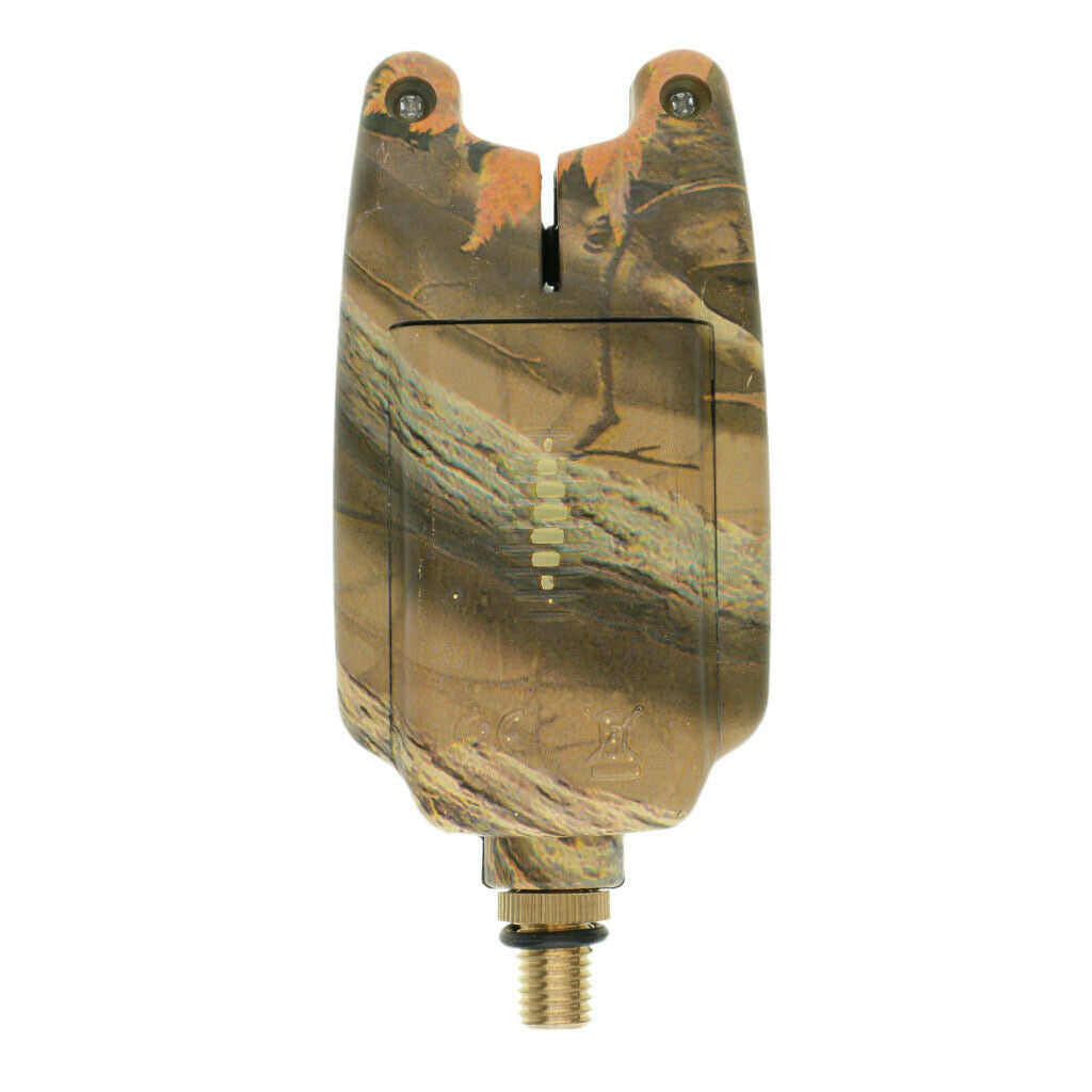 Fishing Bite Alarm Indicator Sound Light Alert Fishing Rod Holder Camouflage