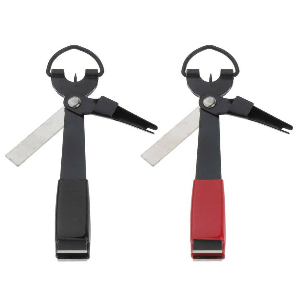 2x Multi-Functional Fishing Line Nipper Cutter Quick Nail Knot Tying Tool Accs
