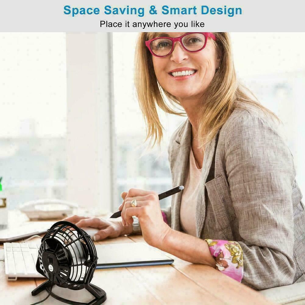 Mini USB Desk Fan Small Quiet Personal Cooler USB Powered uk Fan NEW