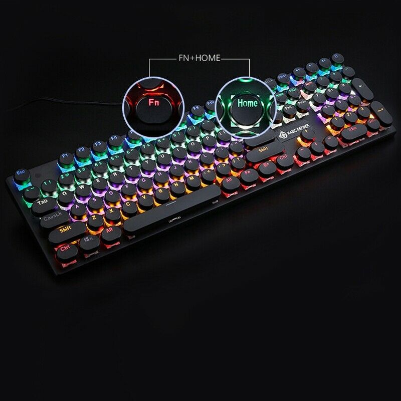 Magic-Refiner 1505 Retro Punk 108-Key Professional Gaming Mechanical Keyboard K9
