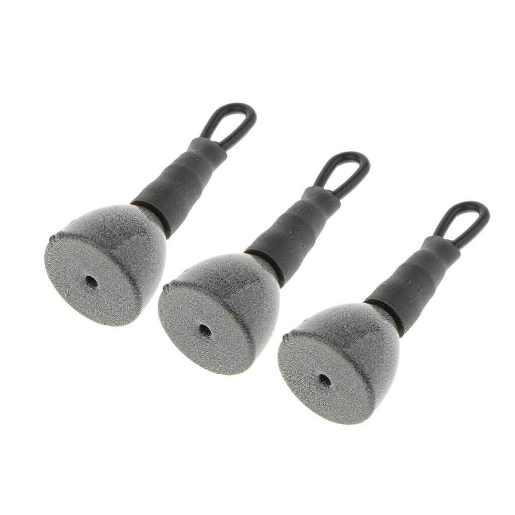 3pcs Fishing Sinker Fishing Weights Bank Fishing Sinker Tapered Bullet Shape