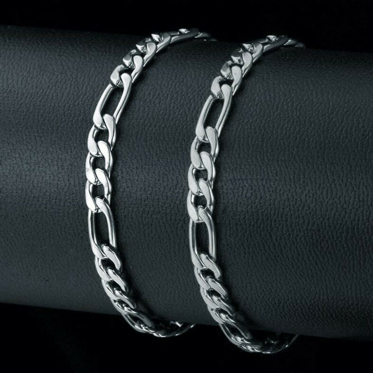 Hip Hop Men's Boys Stainless Steel Figaro Link Chain Necklace Jewelry 6mm 24"