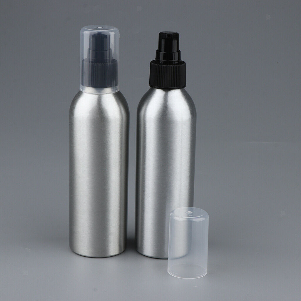 4 Pieces Reusable Aluminum Containers Empty Liquid Bottle Refillable Dispensing