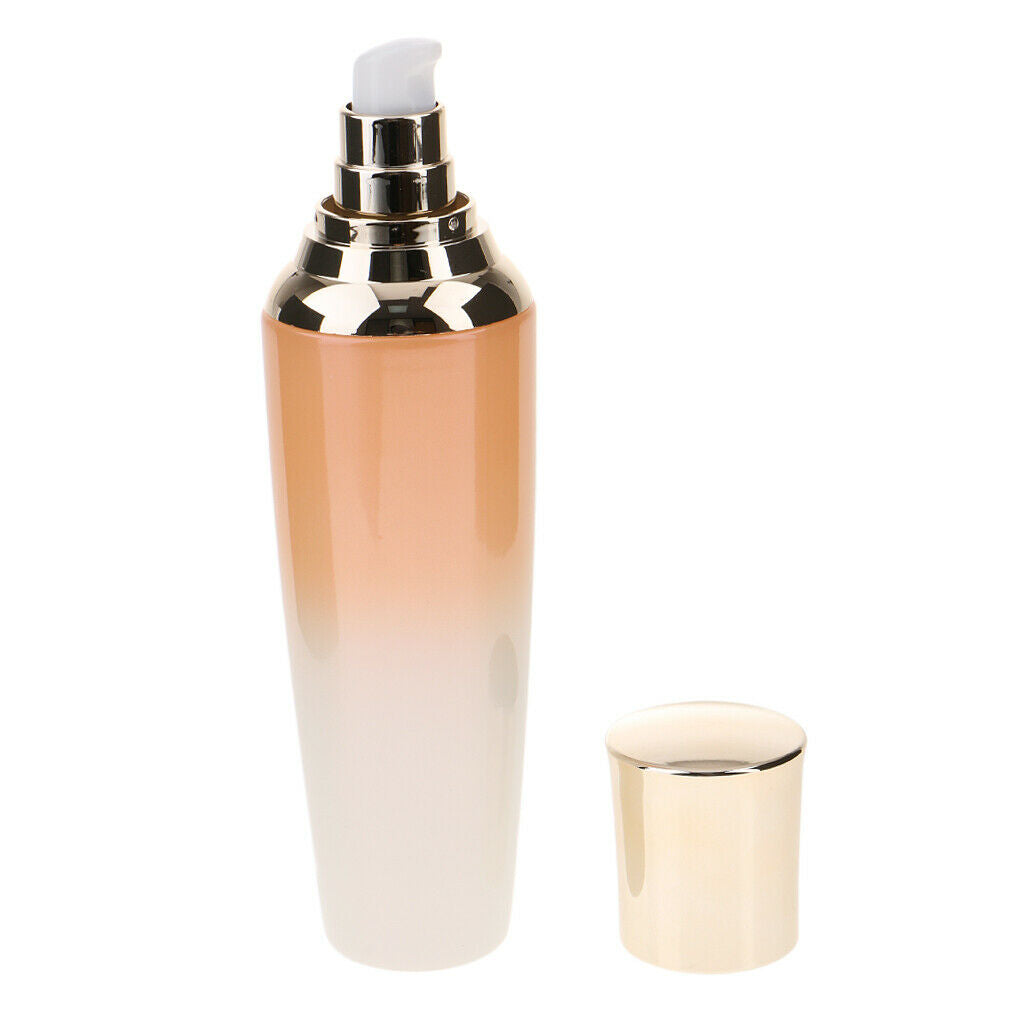 Empty Acrylic Cosmetic Pump Bottle Refillable Bottles with Lid for Homemade