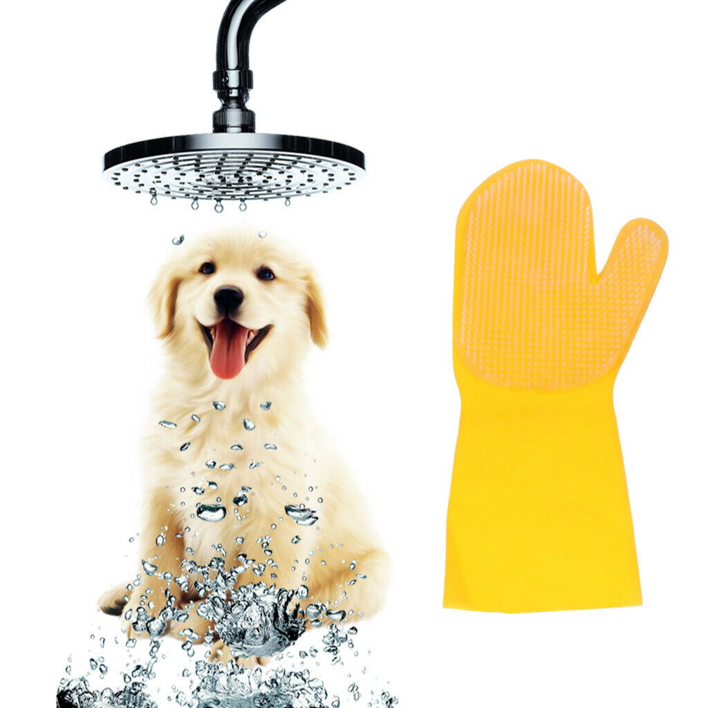 Pet Grooming Glove Dog Cat Hair Remover Brush Glove for Gentle Deshedding