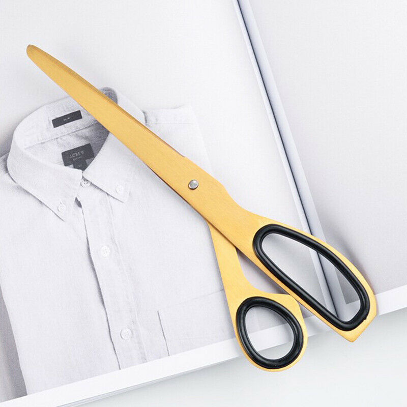 1pc Golden Stainless Steel Scissors Household Office Ribbon-cutting Sciss.l8