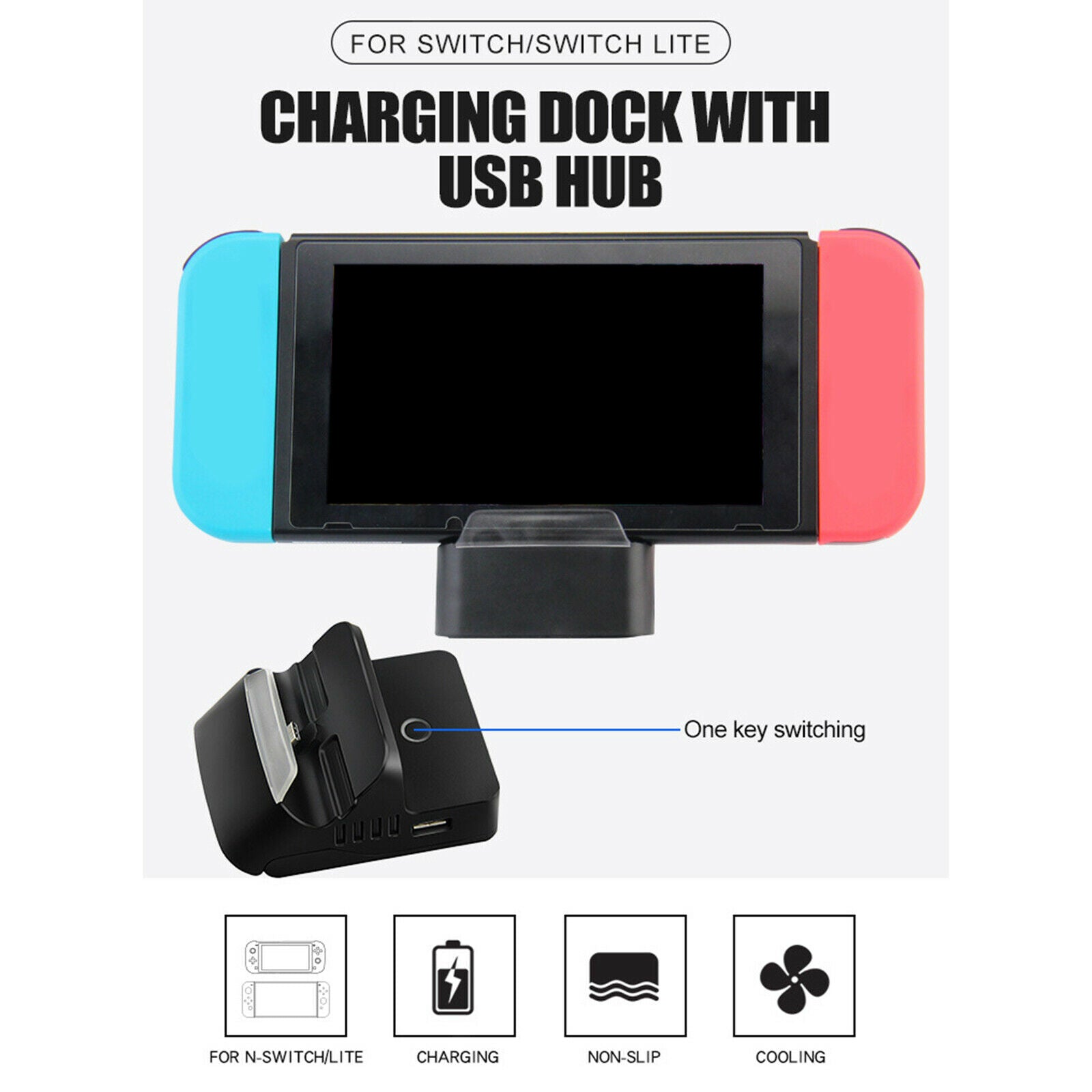 Mini Charging Dock Station Adjustable Cradle Base Stand Accessories Type-C