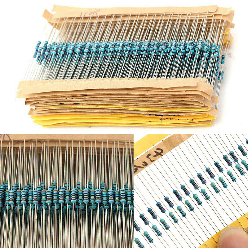 3120pcs 156 Values 1 ohm - 10M ohm 1/4W 1% Metal Film Resistors Assortment Kits