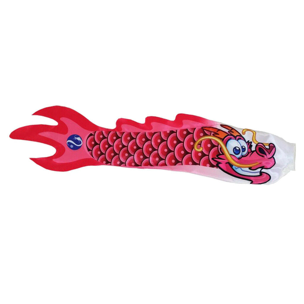 5x 28" Hanging Windsock Flag Roof Kite Outdoor Indoor Dragon Carp Streamer