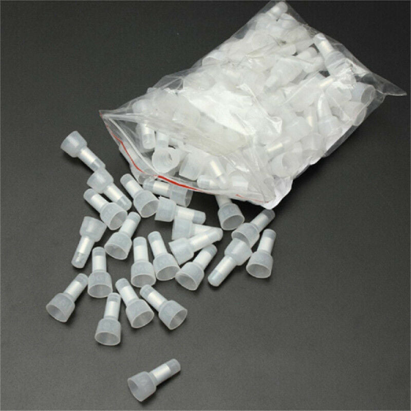 100Closed End Crimp Caps12-10 GA AWG Gauge Wire Connectors Terminals Car .l8