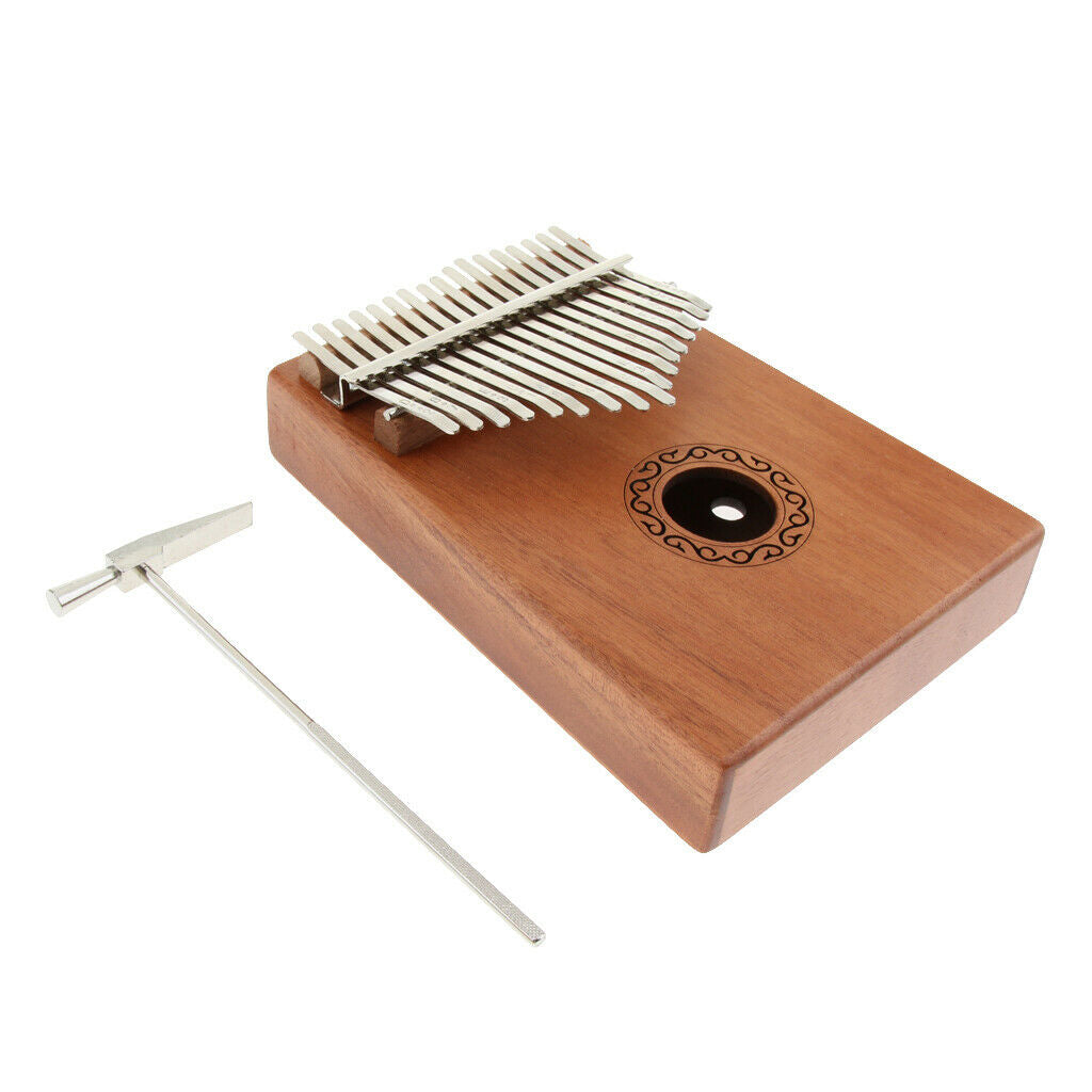 African Kalimba Thumb Piano 17 Note Percussion Instrument for Kids Adults Music