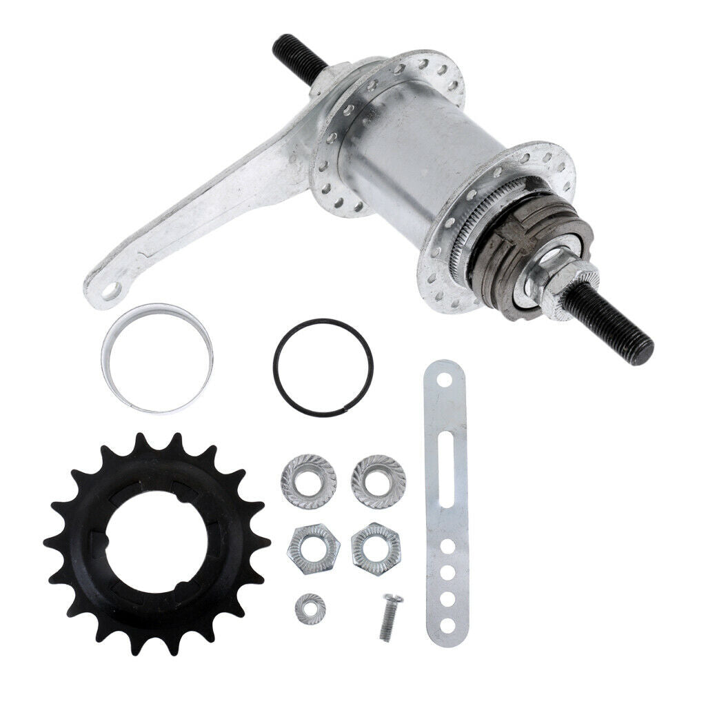 Stainless steel bicycle bicycle coaster brake rear hub 36 holes fixed / free
