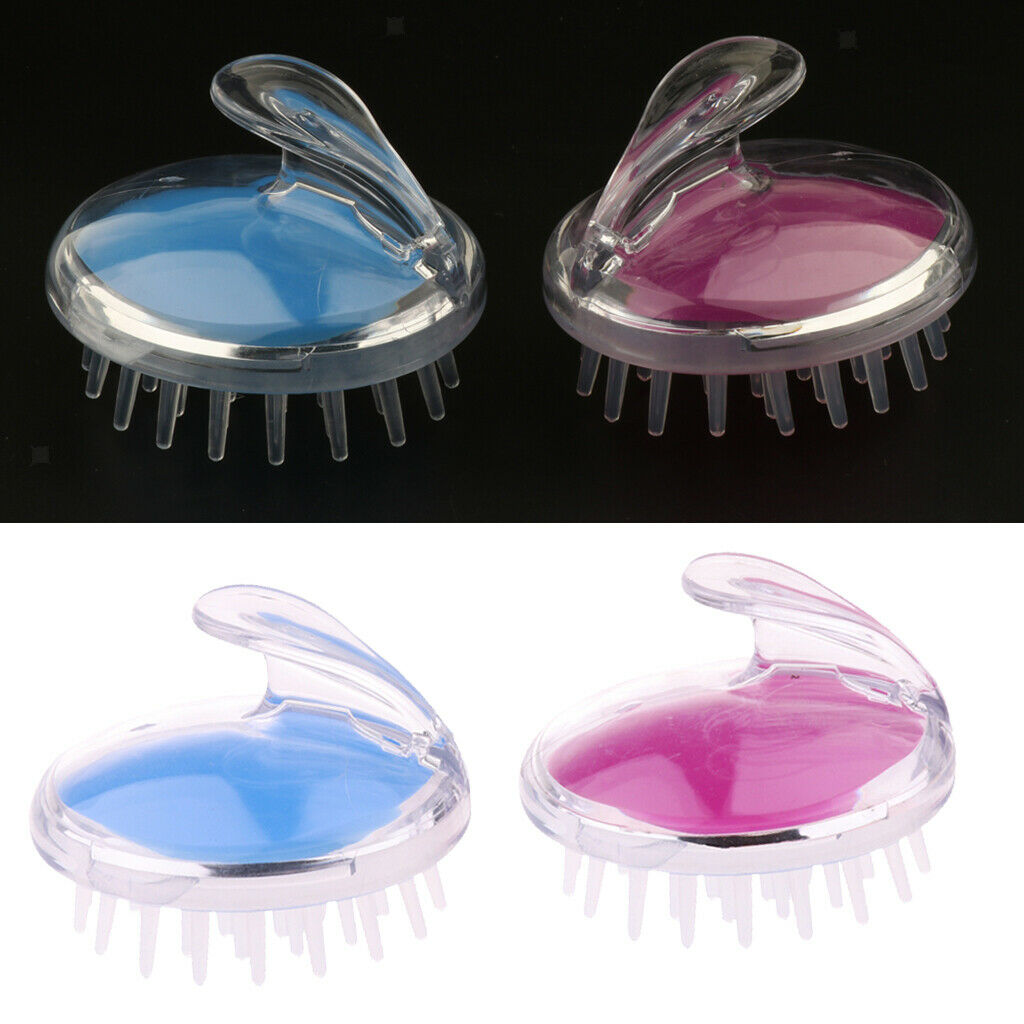 4X Multifunctional Silicone Scalp Massage Brush Baby Kids Hair Shampoo Brush