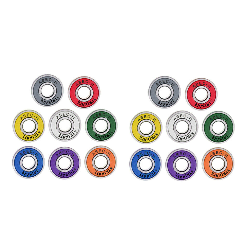 16Pcs Frictionless Abec 11 Skateboard Bearing Rolling Bearings Bearing