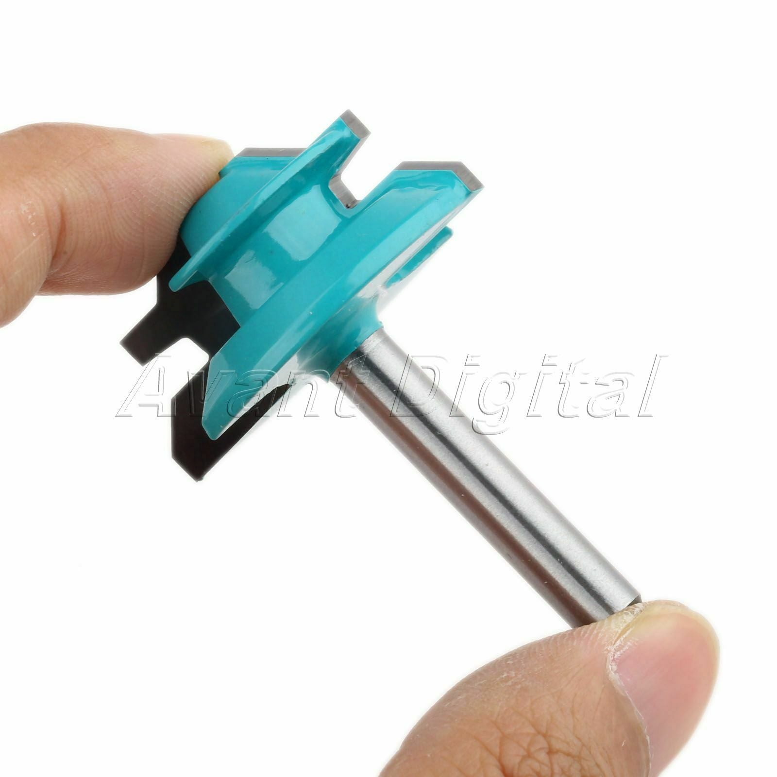 1/4”Handle 45 Degree Router Bit Lock Miter Cutting Diameter 1-1/2" Cutter Tool