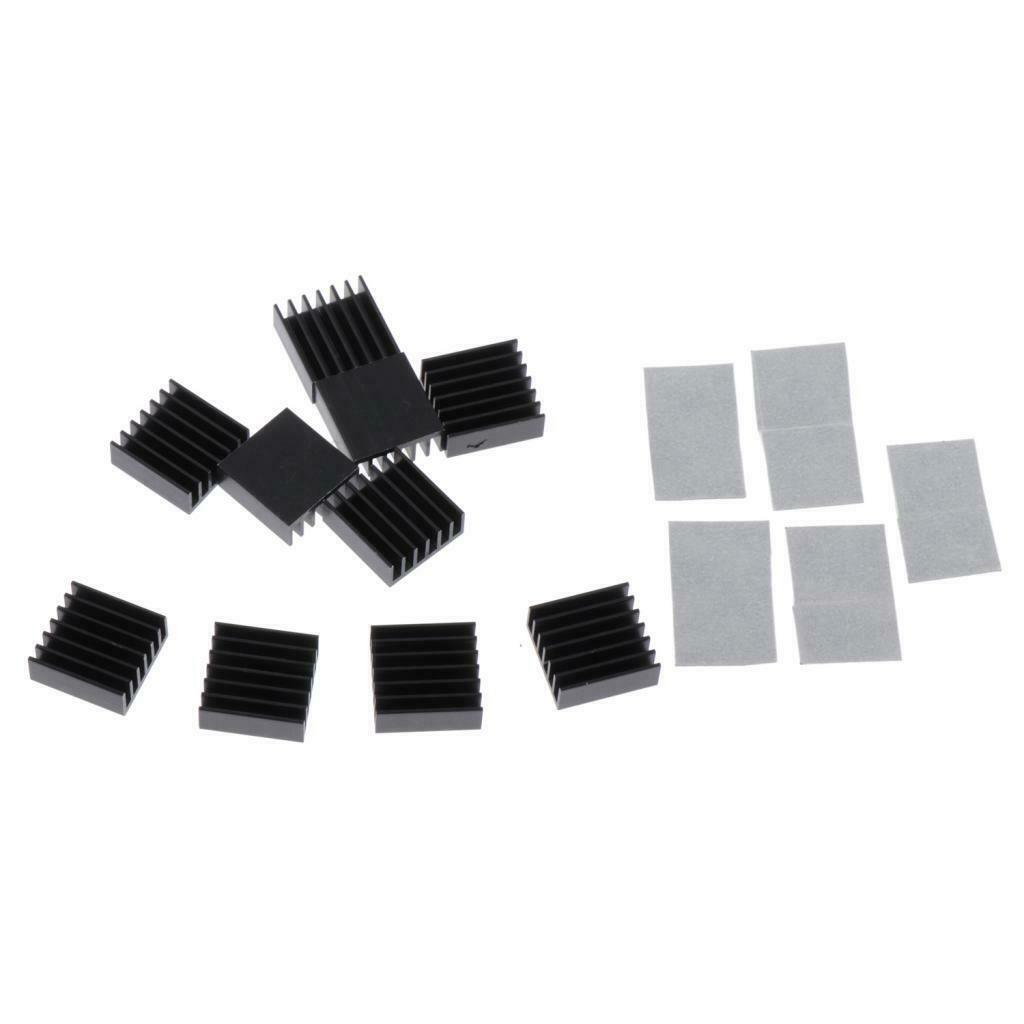 10-pack Graphics Card Chipset Heatsink Heat Sink Pad Replacement Black