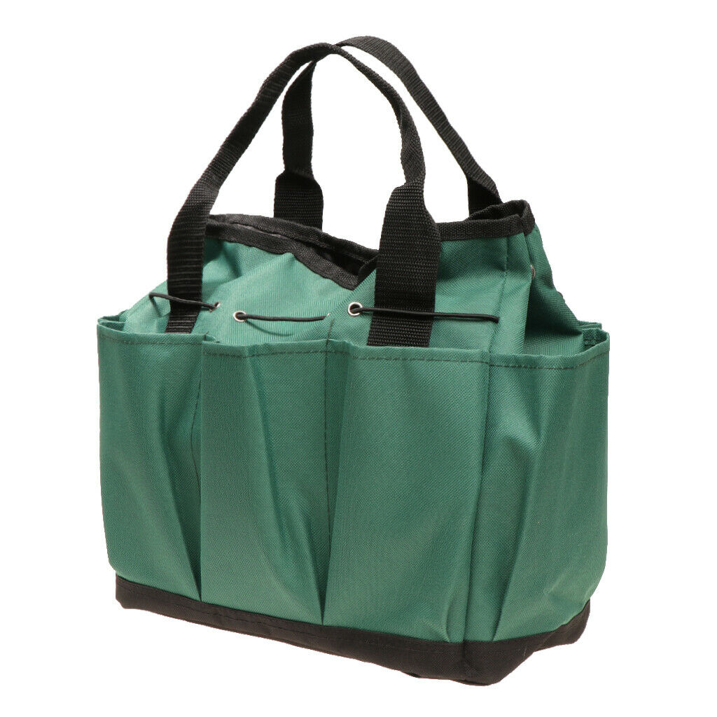 8 Pocks Garden Tool Kit Bag Carrier Tote Organizer Planting Storage Durable