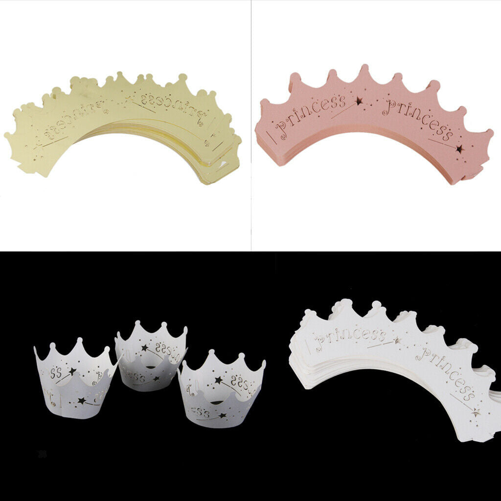 50pcs Cake Cupcake Wrappers Wraps Wedding Party Birthday Baby Shower Pink