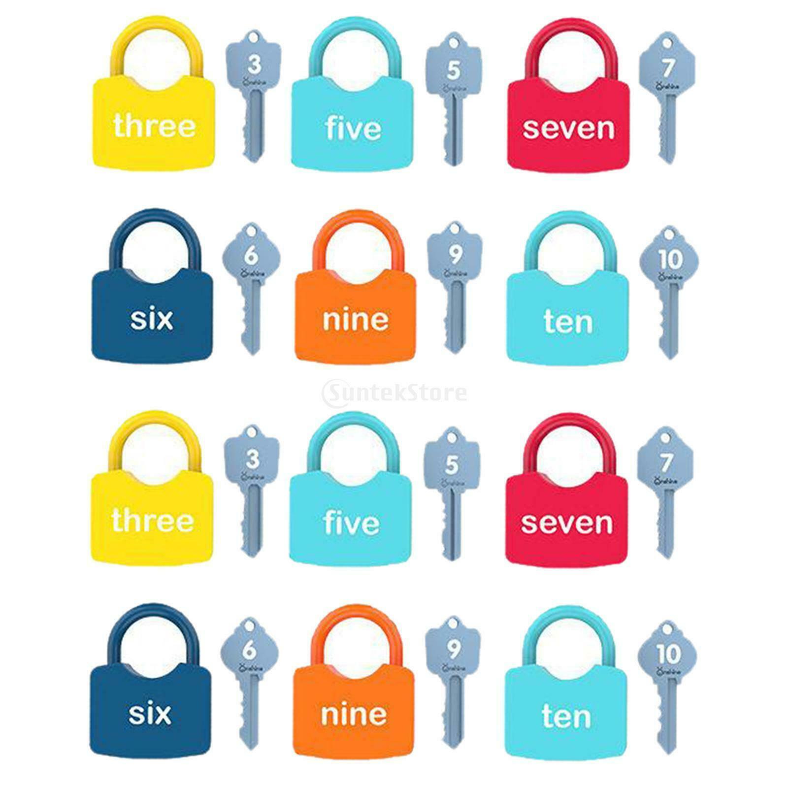 Preschool Baby Keys and Locks Set Kids Child Montessori Thinking Unlock Toys