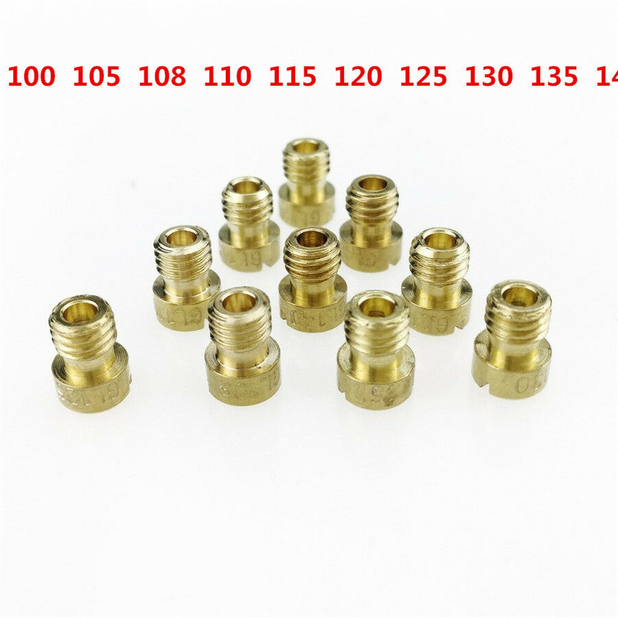10 Carburetor Main Jet for GY6 #100 #105 #108 #110 #115 #120 #125 #130 #135 #140