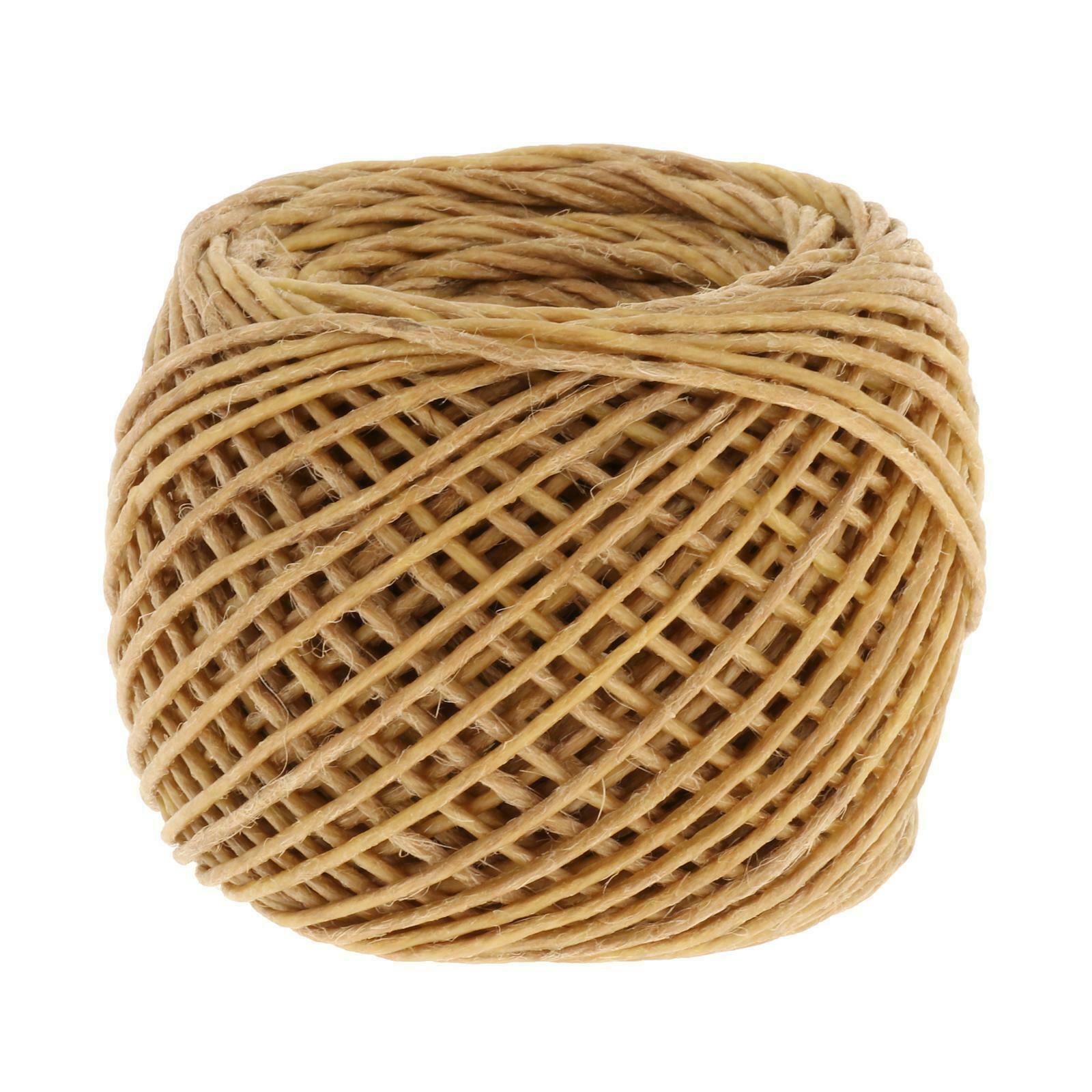 200ft Premium Hempwick Candle Wick Handmade with Beeswax Coating Craft Rope