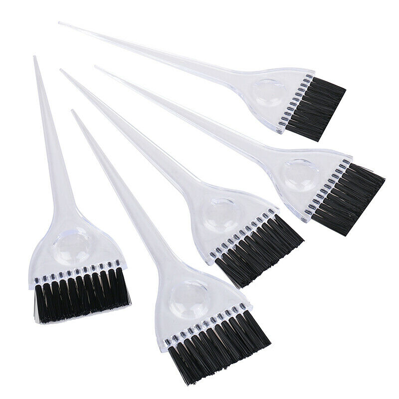 5 Pcs Hair Dye brush Professional Plastic Salon Application Coloring Brus.l8