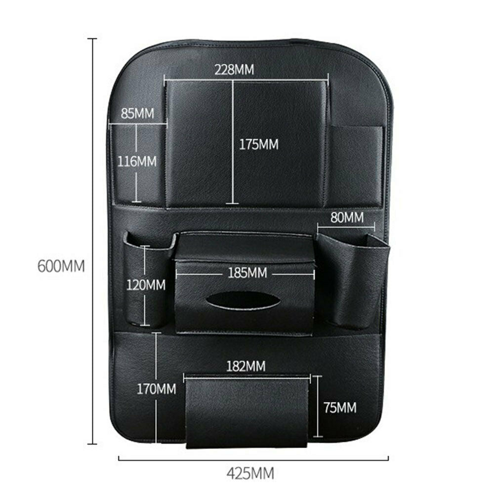 Car Seat Back Organizer Tissue Storage Box Kick Mats Car Seat Back Protectors