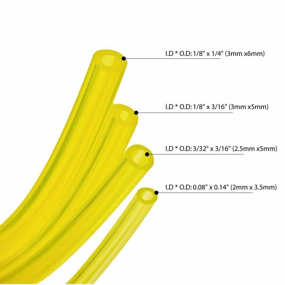 4pcs Petrol Fuel Line Hose Gas Pipe Tubing For Trimmer Chainsaw Blower Tools