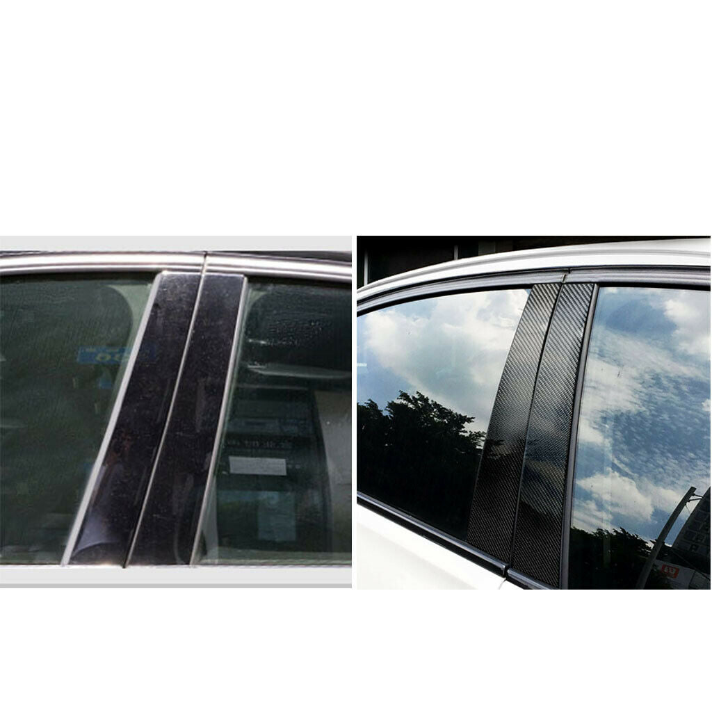 Black Window Pillars Covers Trims For BMW 3 5 Series E90 F30 F10 F20 E71