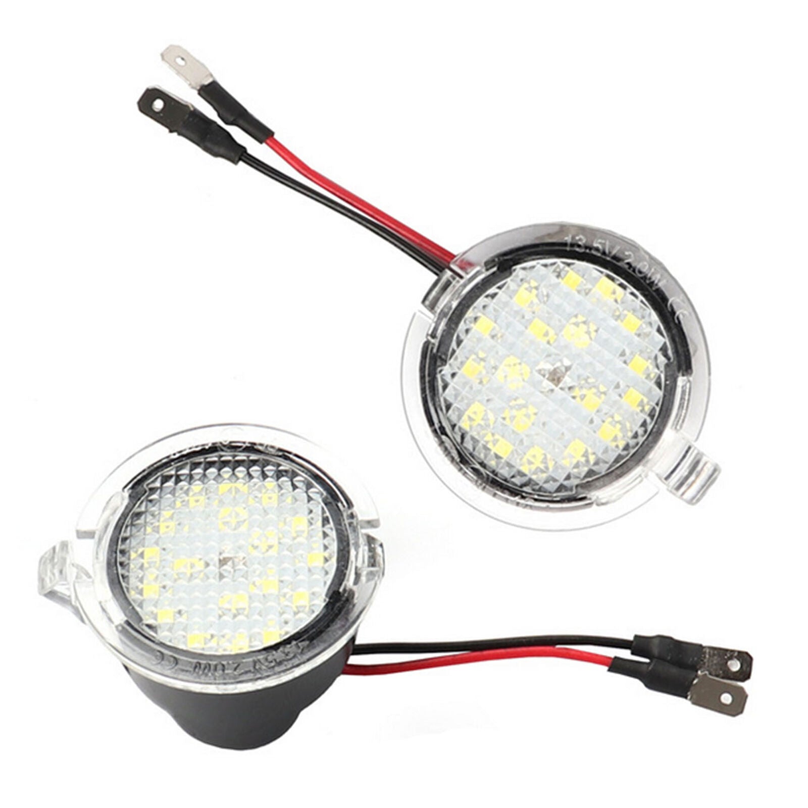 LED Side Rear View Mirror Puddle Lights For Ford Focus F150 Raptor Edge Fusion