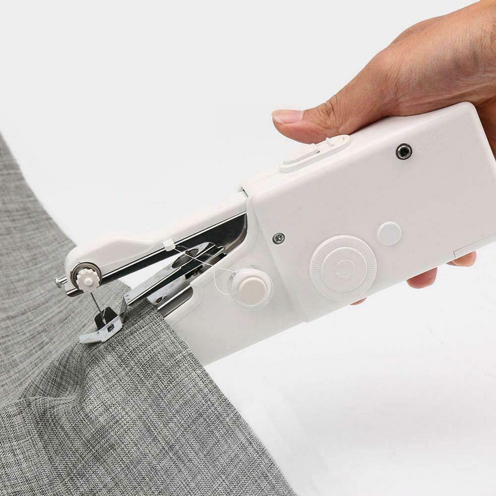 MIni Handheld Sewing Machines Portable DIY Needlework Battery Home Supplies @