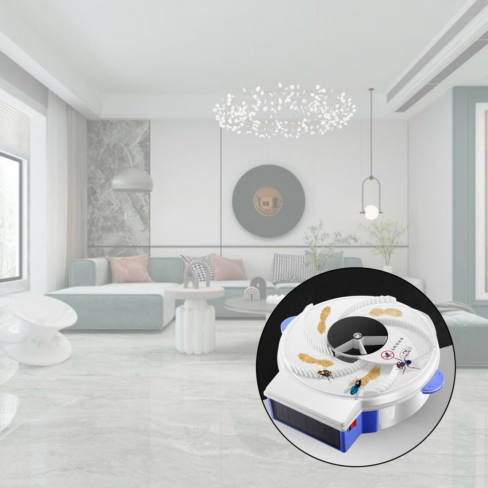 Electric Fly Trap Device Flycatcher Automatic Trapping Food Fly Fly Catcher